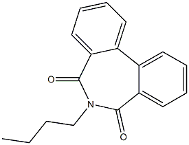 6-Butyl-5H-dibenz[c,e]azepine-5,7(6H)-dione 구조식 이미지