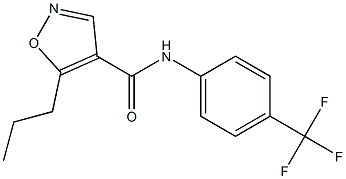 N-[4-(Trifluoromethyl)phenyl]-5-propylisoxazole-4-carboxamide 구조식 이미지