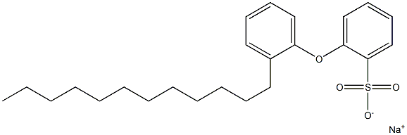 2-(2-Dodecylphenoxy)benzenesulfonic acid sodium salt Structure