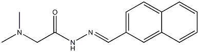 N2-(2-Naphtylmethylene)-N,N-dimethylaminoacetohydrazide Structure