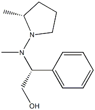 (2R)-2-Methyl-1-[N-methyl-N-[(1R)-2-hydroxy-1-phenylethyl]amino]pyrrolidine Structure