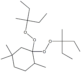 2,5,5-Trimethyl-1,1-bis(1-ethyl-1-methylpropylperoxy)cyclohexane Structure