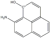 1-Hydroxy-9-amino-1H-phenalene-1-cation Structure