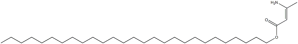 (Z)-3-Amino-2-butenoic acid heptacosyl ester 구조식 이미지