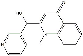 1-Methyl-2-[hydroxy(3-pyridinyl)methyl]quinolin-4(1H)-one Structure