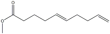 5,9-Decadienoic acid methyl ester Structure
