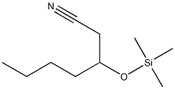 3-(Trimethylsiloxy)heptanenitrile Structure