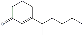 1-(1-Methylpentyl)-1-cyclohexen-3-one Structure