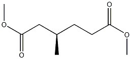 [R,(+)]-3-Methylhexanedioic acid dimethyl ester Structure