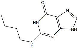 2-(Butylamino)-9H-purin-6(1H)-one Structure