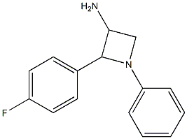 2-(4-Fluorophenyl)-1-phenyl-3-azetidinamine Structure