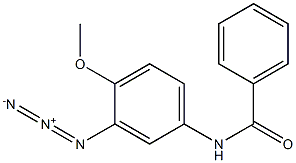 N-(3-Azido-4-methoxyphenyl)benzamide Structure