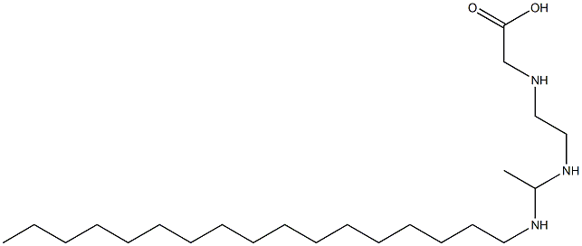N-[2-[1-(Heptadecylamino)ethylamino]ethyl]glycine Structure