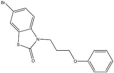 6-Bromo-3-(3-phenoxypropyl)benzothiazol-2(3H)-one Structure