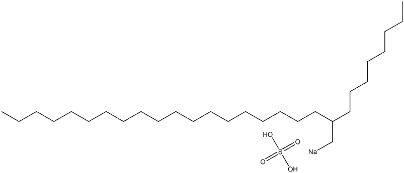 Sulfuric acid 2-octylhenicosyl=sodium salt Structure