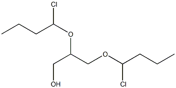2,3-Bis(1-chlorobutoxy)-1-propanol 구조식 이미지