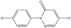 5-Chloro-2-(4-chlorophenyl)pyridazin-3(2H)-one 구조식 이미지