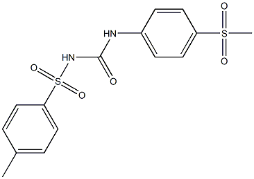 1-[4-Methylsulfonylphenyl]-3-(4-methylphenylsulfonyl)urea Structure