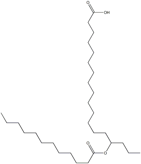 15-Dodecanoyloxystearic acid 구조식 이미지