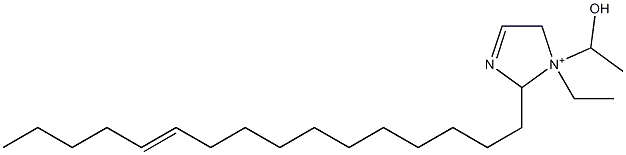 1-Ethyl-2-(11-hexadecenyl)-1-(1-hydroxyethyl)-3-imidazoline-1-ium Structure