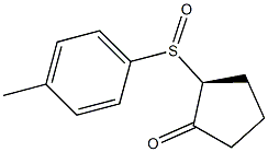 (2S)-2-[(4-Methylphenyl)sulfinyl]cyclopentan-1-one 구조식 이미지