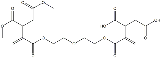 3,3'-[Oxybisethylenebis(oxycarbonyl)]bis(3-butene-1,2-dicarboxylic acid dimethyl) ester 구조식 이미지