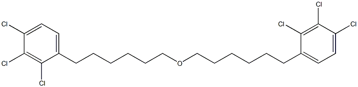 2,3,4-Trichlorophenylhexyl ether Structure