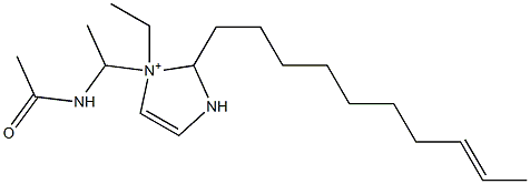 1-[1-(Acetylamino)ethyl]-2-(8-decenyl)-1-ethyl-4-imidazoline-1-ium Structure