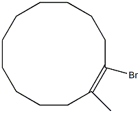 (E)-1-Bromo-2-methyl-1-cyclododecene 구조식 이미지