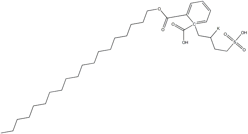Phthalic acid 1-nonadecyl 2-(2-potassiosulfobutyl) ester Structure