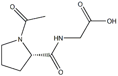 N-(N-Acetyl-L-prolyl)glycine 구조식 이미지