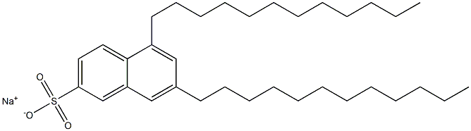 5,7-Didodecyl-2-naphthalenesulfonic acid sodium salt 구조식 이미지