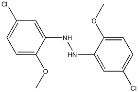 5,5'-Dichloro-2,2'-dimethoxyhydrazobenzene 구조식 이미지