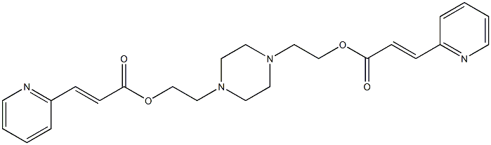 1,4-Piperazinediethanol bis(2-pyridineacrylate) 구조식 이미지