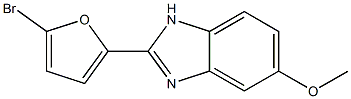 5-Methoxy-2-(5-bromofuran-2-yl)-1H-benzimidazole 구조식 이미지