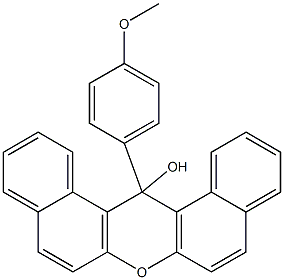 14-(4-Methoxyphenyl)-14H-dibenzo[a,j]xanthen-14-ol 구조식 이미지