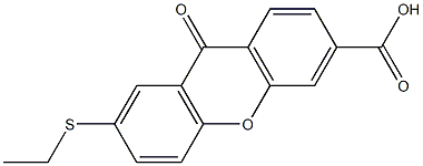 7-Ethylthio-9-oxo-9H-xanthene-3-carboxylic acid Structure