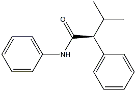 [S,(+)]-3-Methyl-N,2-diphenylbutyramide 구조식 이미지