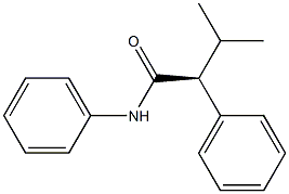 [S,(+)]-3-Methyl-N,2-diphenylbutyramide Structure