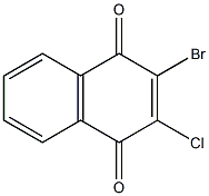 2-Bromo-3-chloro-1,4-naphthoquinone 구조식 이미지