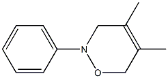2-Phenyl-4,5-dimethyl-3,6-dihydro-2H-1,2-oxazine 구조식 이미지