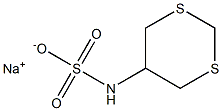 1,3-Dithiane-5-ylsulfamic acid sodium salt Structure