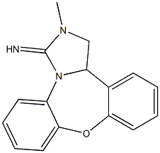 2-Methyl-1,13b-dihydrodibenz[b,f]imidazo[1,5-d][1,4]oxazepin-3(2H)-imine Structure