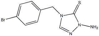 1-Amino-4-(p-bromobenzyl)-1H-1,2,4-triazole-5(4H)-thione 구조식 이미지