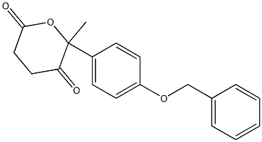 Dihydro-2-methyl-2-[4-(benzyloxy)phenyl]-2H-pyran-3,6-dione Structure