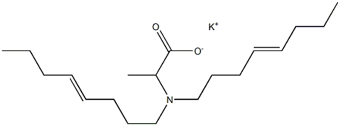 2-[Di(4-octenyl)amino]propanoic acid potassium salt 구조식 이미지