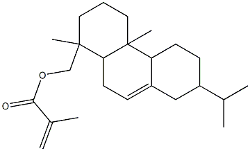 Methacrylic acid 1,2,3,4,4a,4b,5,6,7,8,10,10a-dodecahydro-7-isopropyl-1,4a-dimethylphenanthren-1-ylmethyl ester Structure