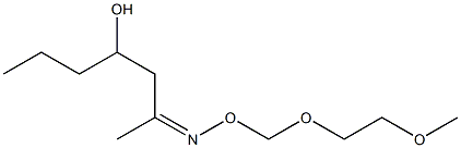 2-[(2-Methoxyethoxy)methoxyimino]heptan-4-ol Structure