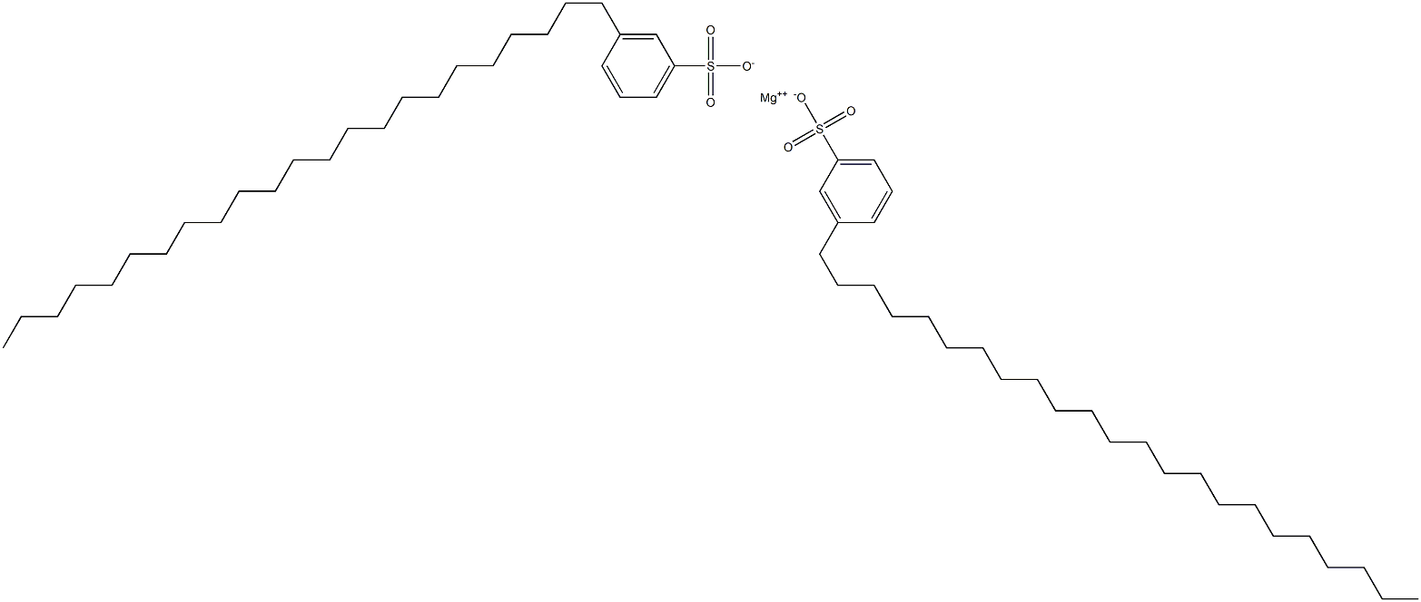 Bis(3-tricosylbenzenesulfonic acid)magnesium salt Structure