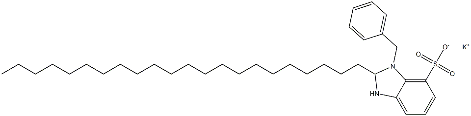 1-Benzyl-2,3-dihydro-2-docosyl-1H-benzimidazole-7-sulfonic acid potassium salt 구조식 이미지